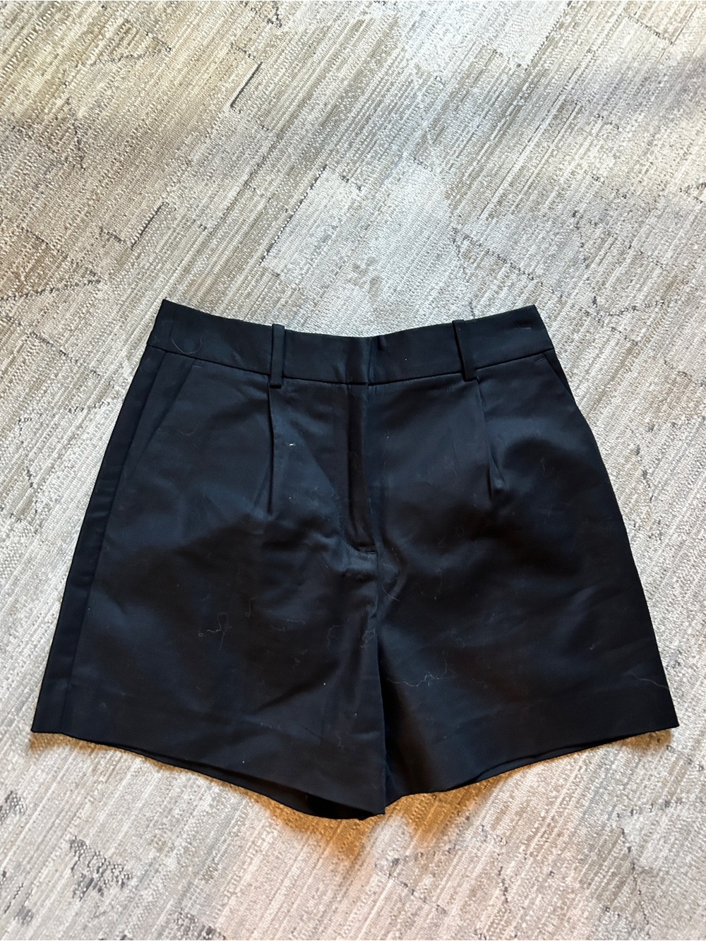 Zara Black Pleated Shorts S
